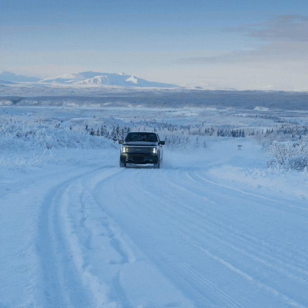 F-150 Lightning Alaska testing GIF